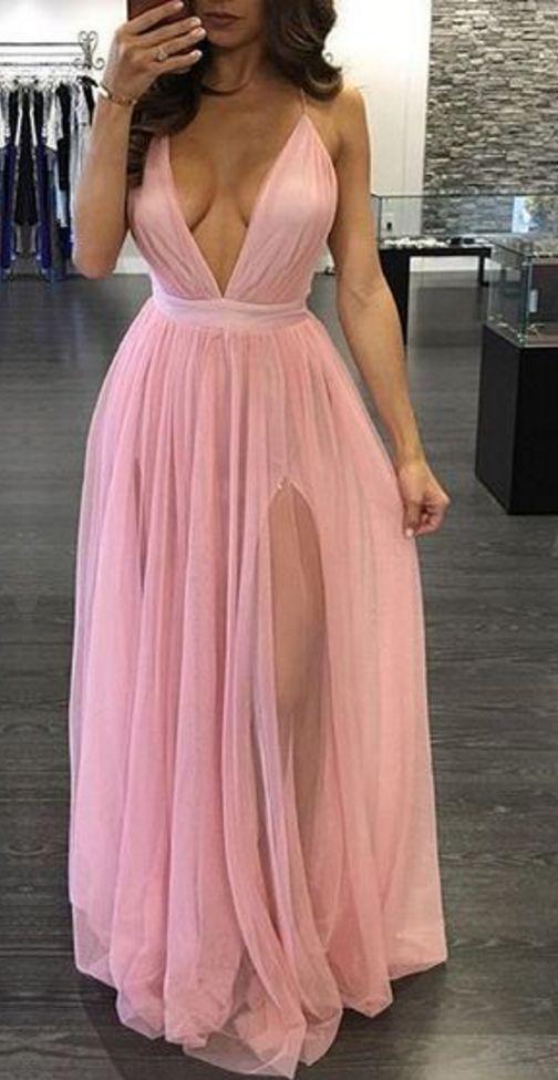 Sexy Prom Dress with Slit, Evening Dress ,Winter Formal Dress, Pageant Dance Dresses, Graduation School Party Gown, PC0214 - Promcoming