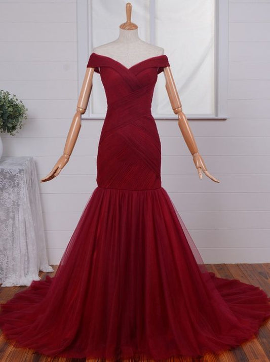Burgundy Prom Dress Long, Evening Dress ,Winter Formal Dress, Pageant Dance Dresses, Graduation School Party Gown, PC0219 - Promcoming
