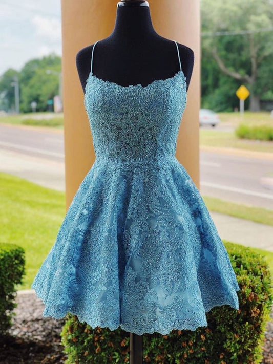 Lace Homecoming Dresses, Short Prom Dress ,Winter Formal Dress, Pageant Dance Dresses, Back To School Party Gown, PC0640