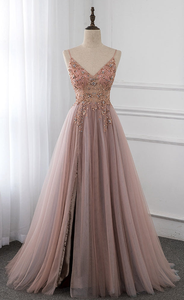 New Style Prom Dress Spaghetti Straps, Formal Dress, Evening Dress, Pageant Dance Dresses, School Party Gown, PC0736