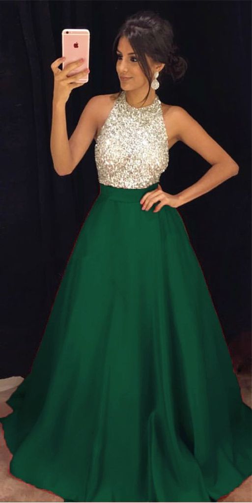 Green Prom Dress Long, Evening Dress, Dance Dress, Graduation School Party Gown, PC0430 - Promcoming