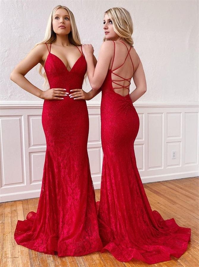 Lace  Prom Dress Backless, Prom Dresses, Evening Dress, Dance Dress, Graduation School Party Gown, PC0357 - Promcoming