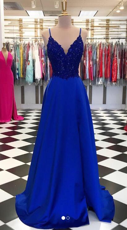 Royal Blue Prom Dress, Prom Dresses, Evening Dress, Dance Dress, Graduation School Party Gown, PC0363 - Promcoming