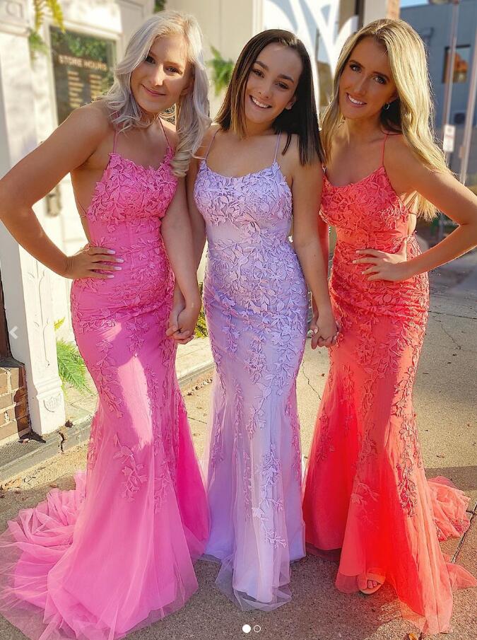 Mermaid Lace Prom Dress Long, Formal Dress, Evening Dress, Pageant Dance Dresses, School Party Gown, PC0758