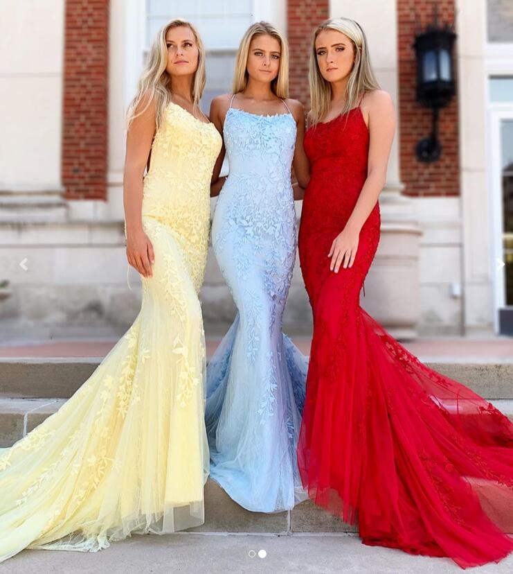 Mermaid Lace Prom Dresses, Formal Dress, Evening Dress, Pageant Dance Dresses, School Party Gown, PC0750