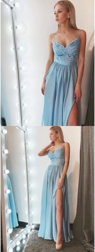 Sexy Prom Dress with Slit Skirt
