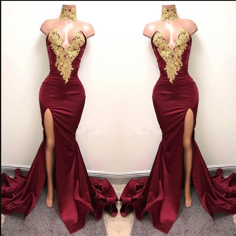 Sexy Prom Dress with Slit, Evening Dress, Special Occasion Dress, Formal Dress, Graduation School Party Gown, PC0520 - Promcoming