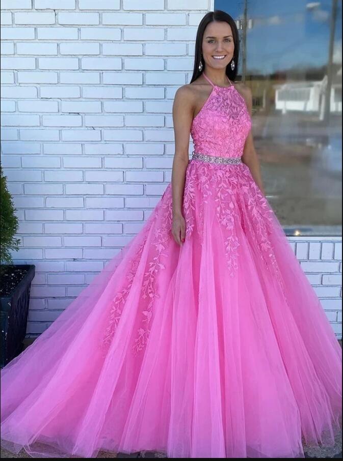 New Style Prom Dress Halter Neckline, Evening Dress, Special Occasion Dress, Formal Dress, Graduation School Party Gown, PC0524 - Promcoming