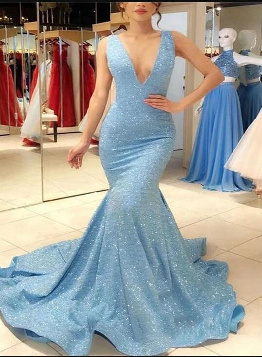 Mermaid Sparkling Prom Dress, Homecoming Dress ,Winter Formal Dress, Pageant Dance Dresses, Back To School Party Gown, PC0619 - Promcoming