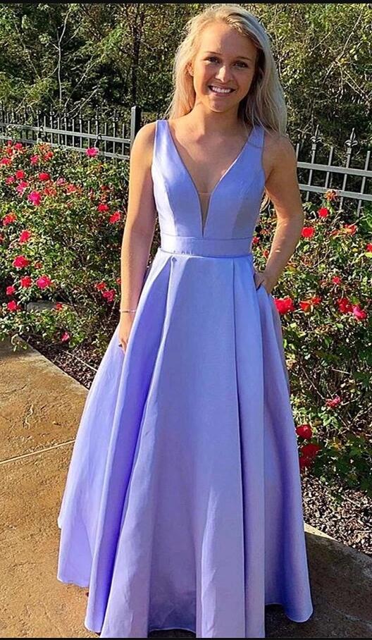 Affordable Prom Dress with Pockets, Evening Dress ,Winter Formal Dress, Pageant Dance Dresses, Back To School Party Gown, PC0608 - Promcoming