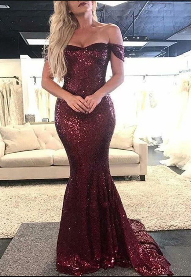 Mermaid Prom Dress Long, Evening Dress ,Winter Formal Dress, Pageant Dance Dresses, Back To School Party Gown, PC0593 - Promcoming