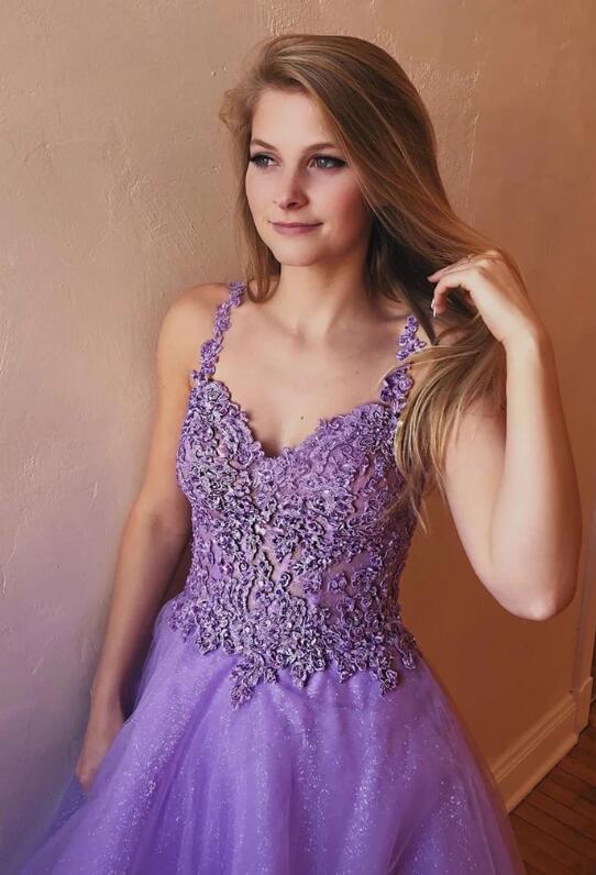 Purple Prom Dress, Evening Dress, Dance Dress, Formal Dress, Graduation School Party Gown, PC0557 - Promcoming
