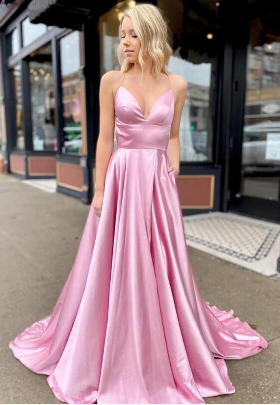 Sexy Prom Dresses Slit Skirt, Evening Dress, Dance Dress, Formal Dress, Graduation School Party Gown, PC0552 - Promcoming