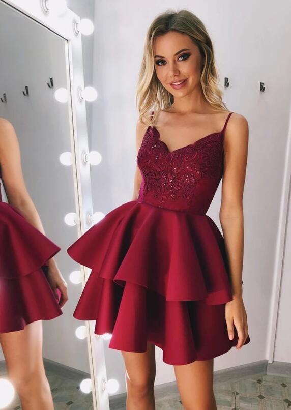 Homecoming Dress, Short Prom Dress ,Winter Formal Dress, Pageant Dance Dresses, Back To School Party Gown, PC0652