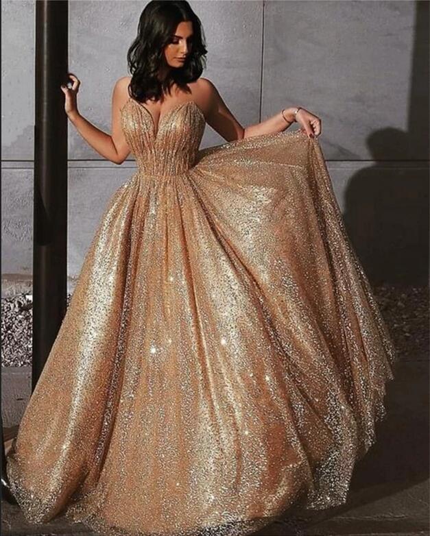 Sparkling Prom Dresses Long, Evening Dress, Dance Dress, Formal Dress, Graduation School Party Gown, PC0568 - Promcoming