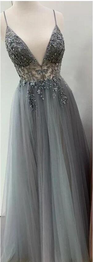 Sexy Prom Dress with Slit, Evening Dress, Dance Dress, Graduation School Party Gown, PC0438 - Promcoming