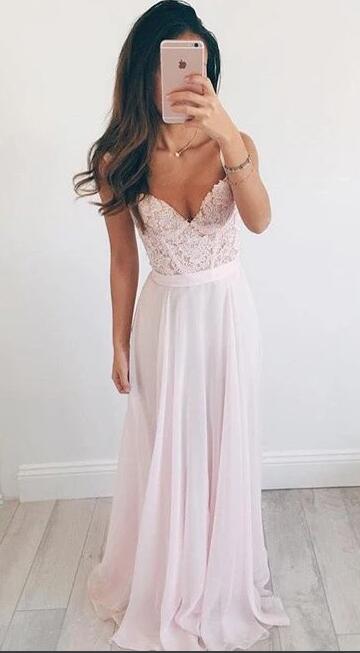 Baby Pink Prom Dress, Evening Dress ,Winter Formal Dress, Pageant Dance Dresses, Back To School Party Gown, PC0596 - Promcoming