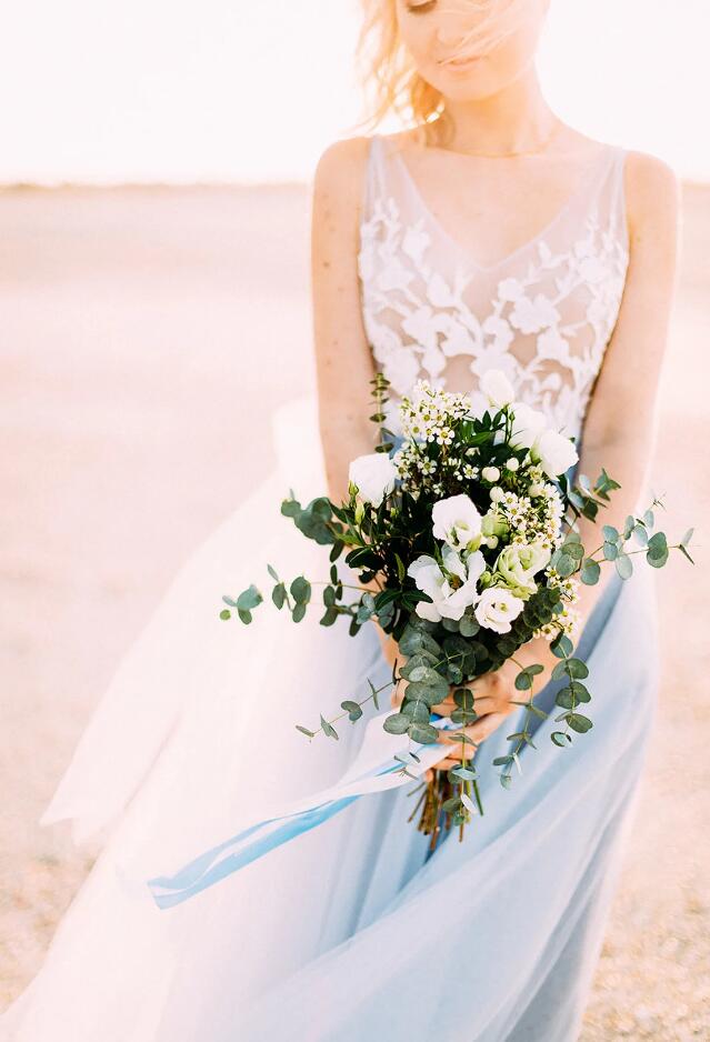 Beach Wedding Dresses,Colored Wedding Dresses,Bridal Dresses PC1090