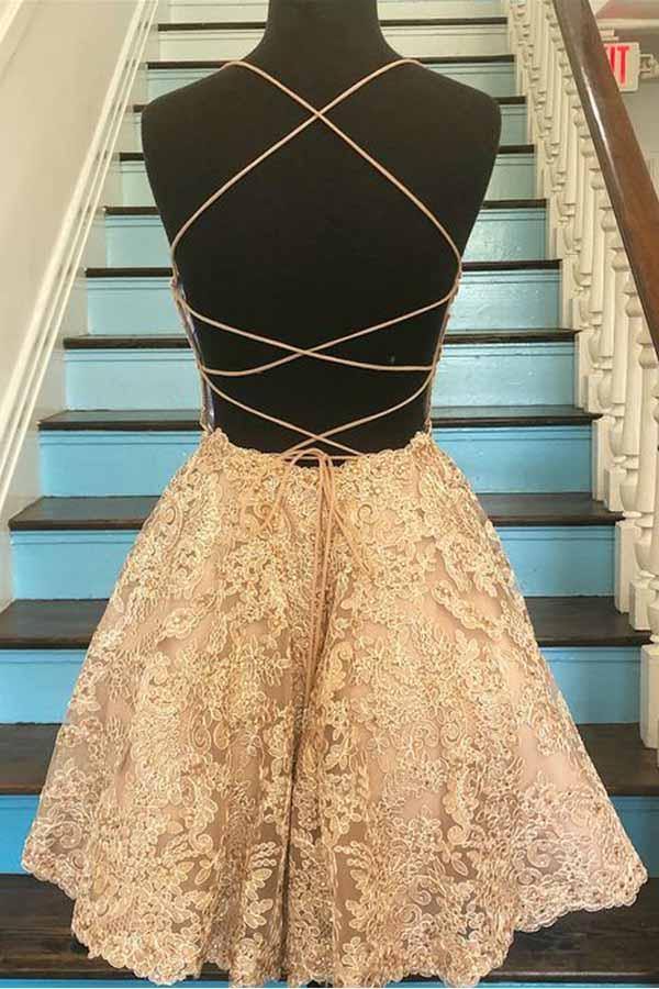 Lace HOCO Dress ,Homecoming Dress, Short Prom Dress ,Winter Formal Dress, Pageant Dance Dresses, Back To School Party Gown, PC0996