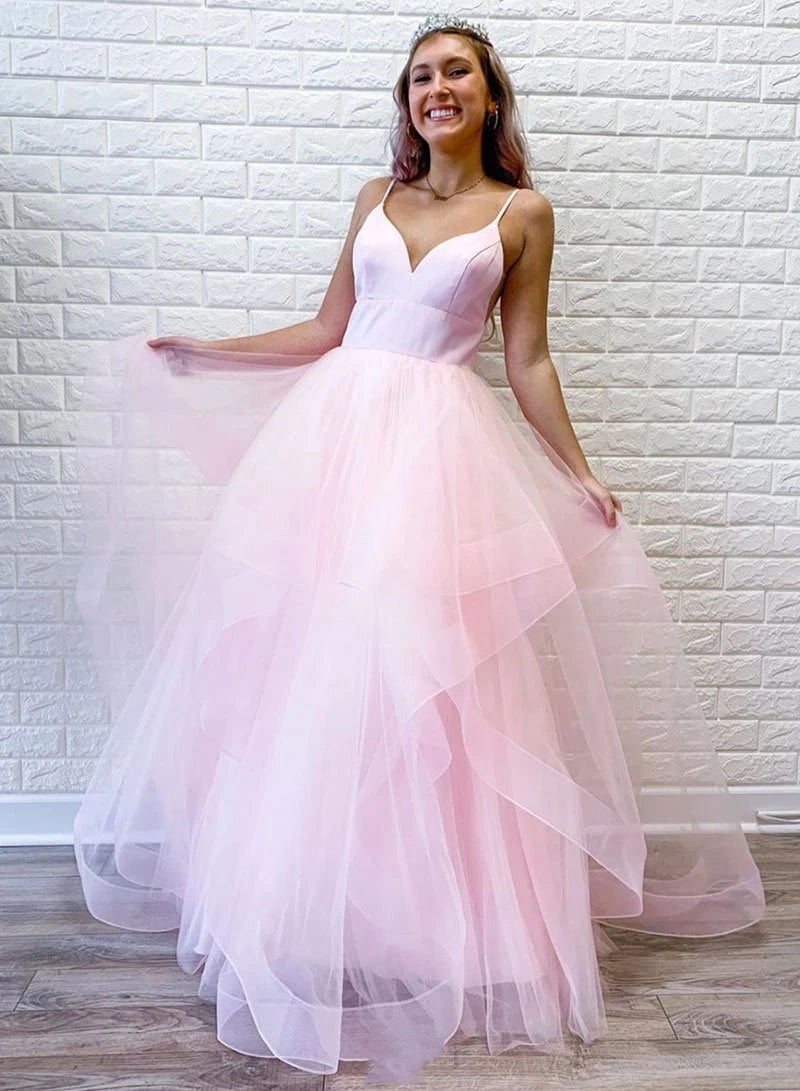 Light Pink Prom Dress, Prom Dresses, Evening Dress, Dance Dress, Graduation School Party Gown, PC0344 - Promcoming