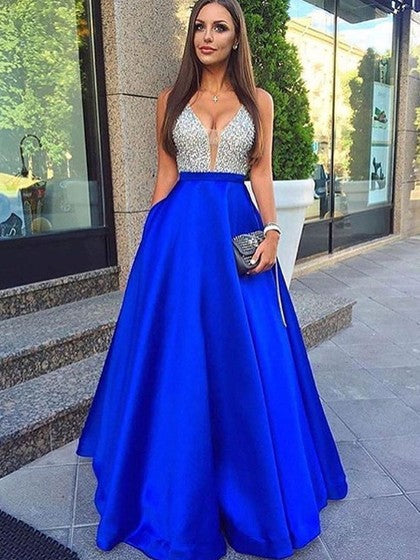 Fashion Prom Dress Beaded Top, Prom Dresses Long, Evening Dress, Formal Dress, Graduation School Party Gown, PC0476 - Promcoming