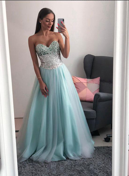 Prom Dress Sweetheart Neckline, Formal Dress, Evening Dress, Pageant Dance Dresses, School Party Gown, PC0780