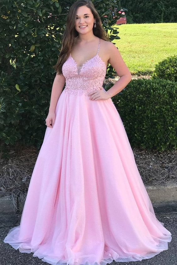 Pink Prom Dress Long, Formal Dress, Evening Dress, Pageant Dance Dresses, School Party Gown, PC0759