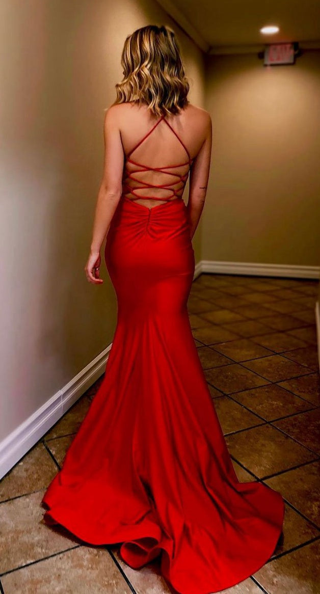 Red Mermaid Prom Dress, Evening Dress, Special Occasion Dress, Formal Dress, Graduation School Party Gown, PC0511 - Promcoming