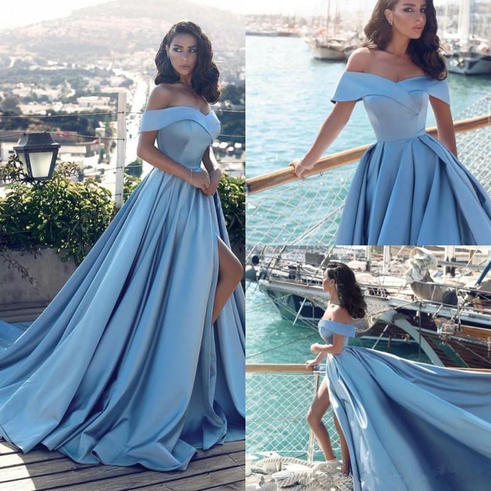 Prom Dress Slit Skirt, Evening Dress ,Winter Formal Dress, Pageant Dance Dresses, Graduation School Party Gown, PC0084 - Promcoming