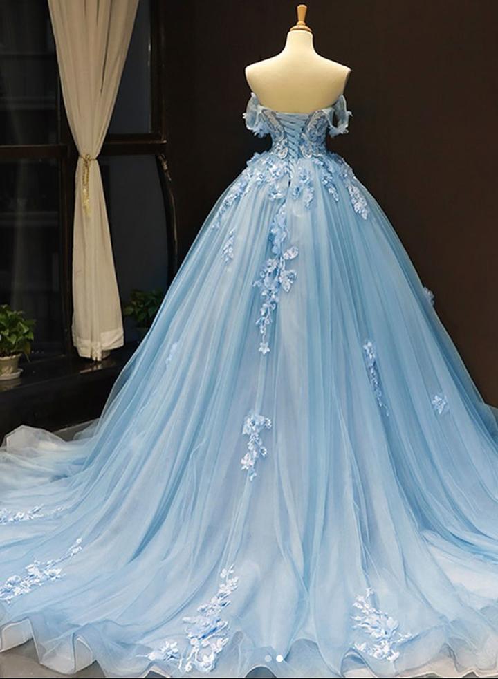 Princess Prom Dress, Formal Dress, Evening Dress, Pageant Dance Dresses, School Party Gown, PC0784