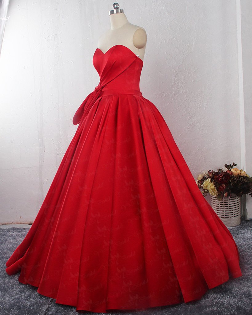 Red Prom Dress Ball Gown, Formal Dress, Evening Dress, Pageant Dance Dresses, School Party Gown, PC0720