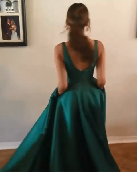 Dark Green Ballroom Dress