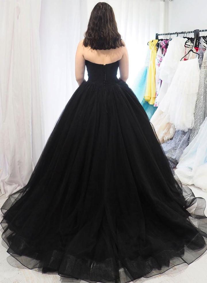 Black Prom Dress, Birthday Party Dress, Sweet 16 Dress, Formal Dress, Graduation School Party Gown, PC0507 - Promcoming